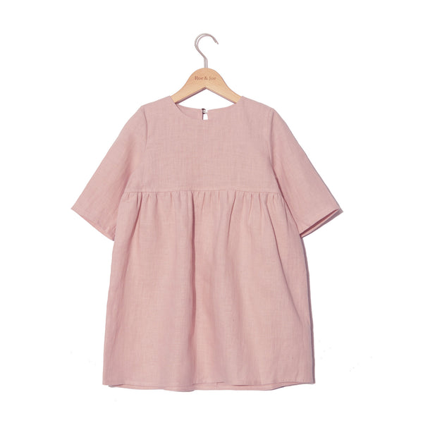 LONG SLEEVED DRESS - BLUSH PINK