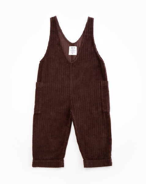 CORDUROY JUMPSUIT - WALNUT