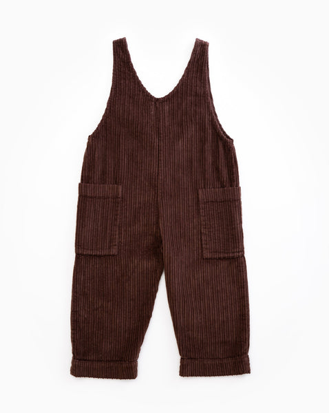 CORDUROY JUMPSUIT - WALNUT