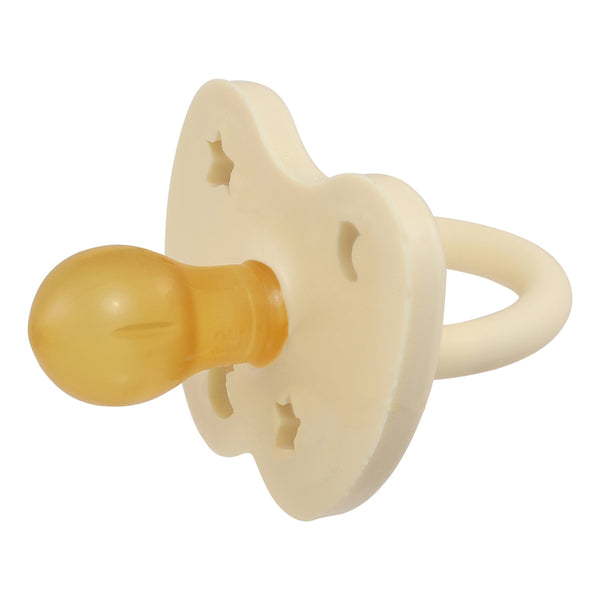 Hevea dummy pacifier uk white natural rubber rounded teat