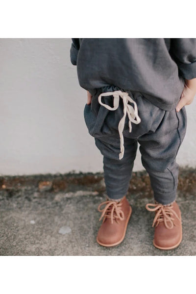Kind and nature uk grey linen trousers coords sustainable conscious unisex