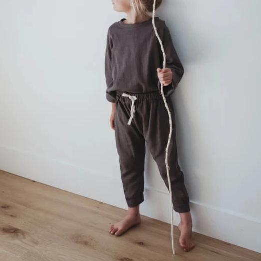 Kind and nature uk grey linen trousers coords sustainable conscious unisex