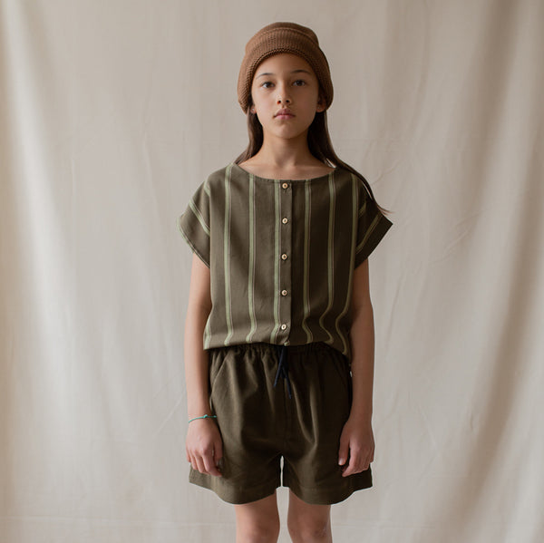 Monkind UK shorts Organic Sustainable Conscious Olive Green