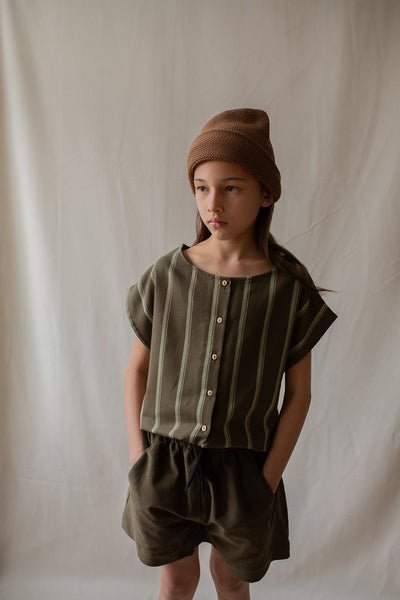 Monkind UK shorts Organic Sustainable Conscious Olive Green