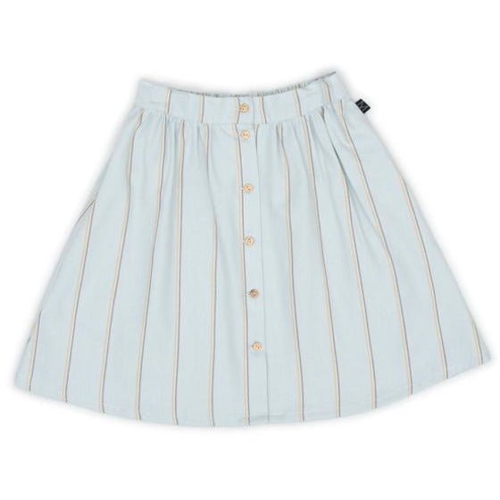 Monkind UK skirt Organic Sustainable Conscious blue midi