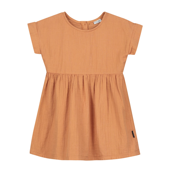 Daily Brat UK Organic cotton brown dress sustainable conscious minimalist daisy
