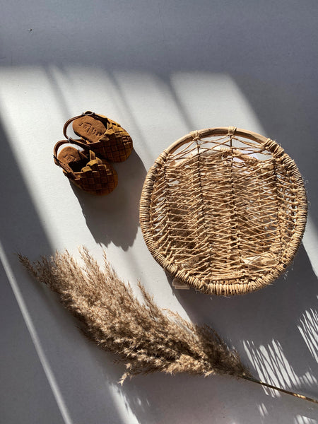 Woven rattan bamboo bag backpack wicker uk kids