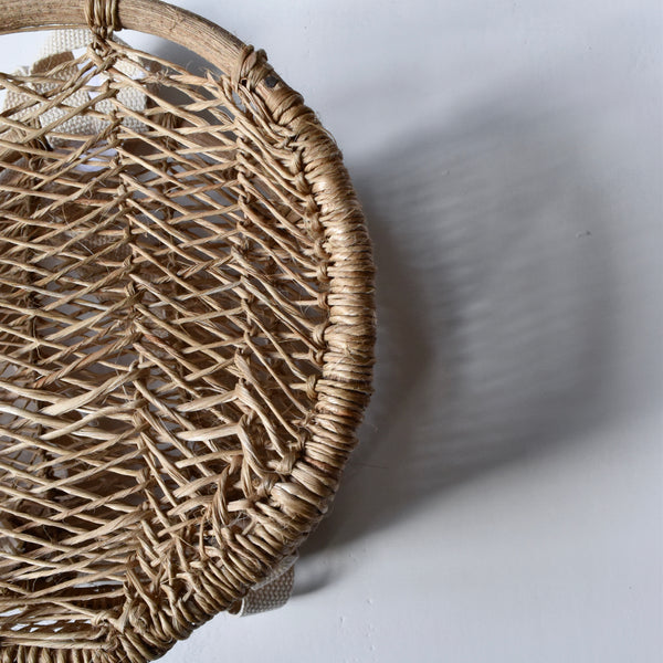 Woven rattan bamboo bag backpack wicker uk kids