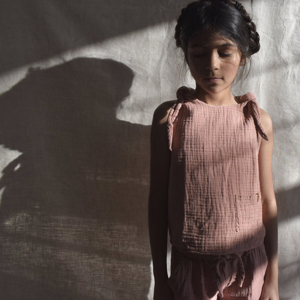nixnut pink top coords Cotton Sustainable Conscious UK girls