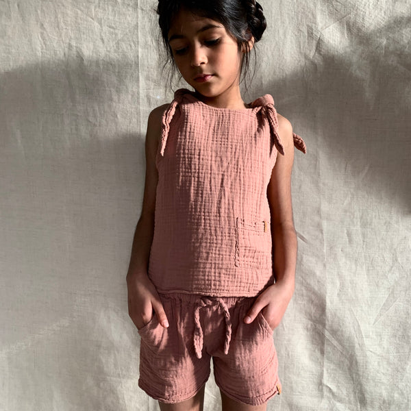 nixnut pink shorts coords Cotton Sustainable Conscious UK