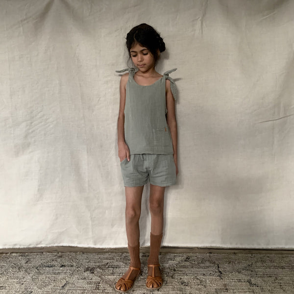 nixnut green shorts coords Cotton Sustainable Conscious UK