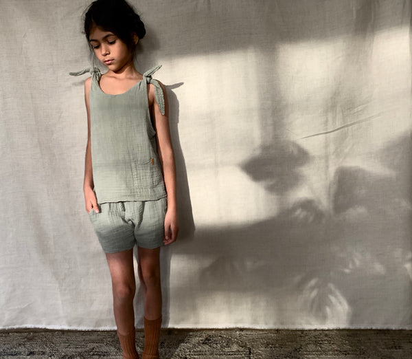 nixnut green top coords Cotton Sustainable Conscious UK girls