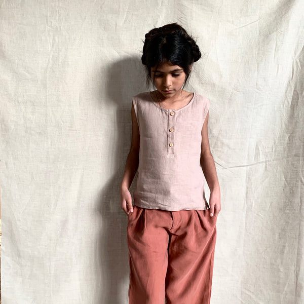 Matona uk organic cotton pink sustainable conscious top vest