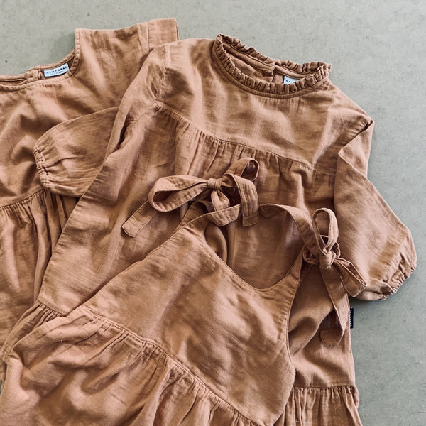 LOIS OVERSIZED DRESS - CLAY