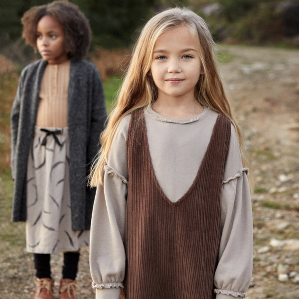 CORDUROY JUMPSUIT - WALNUT