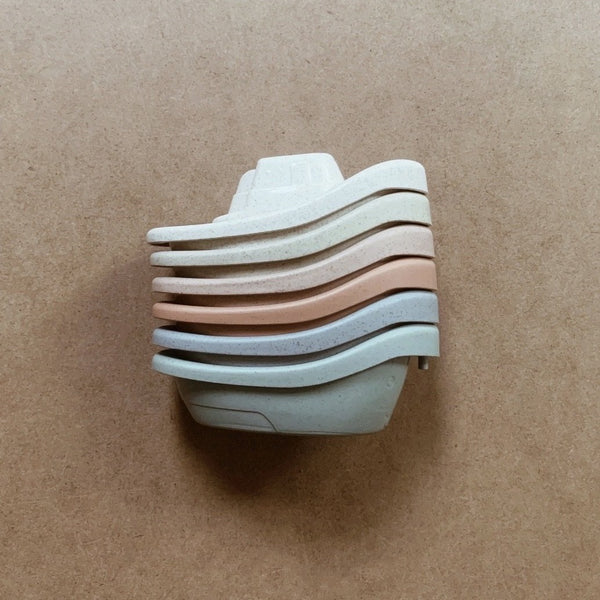 WHEAT STRAW BATH BOATS - SET OF 6