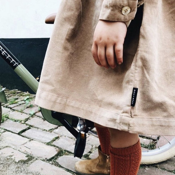 BROOKE CORDUROY DRESS - KHAKI