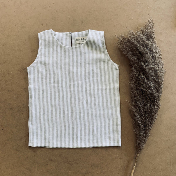 TOP - NATURAL STRIPE