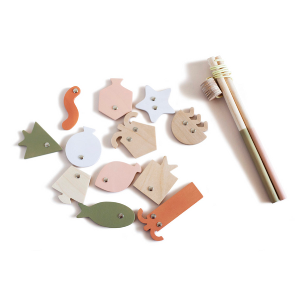 WOODEN FISHING GAME - COLOUR