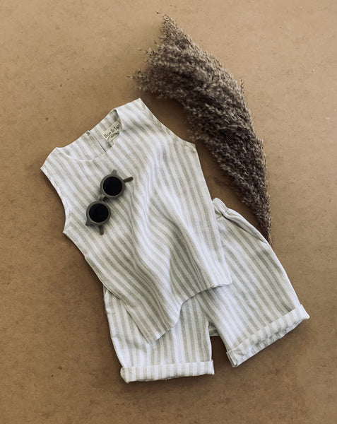 TOP - NATURAL STRIPE