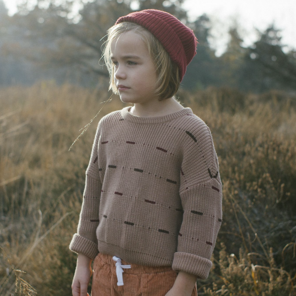 DAWN OVERSIZED KNITTED SWEATER - PECAN