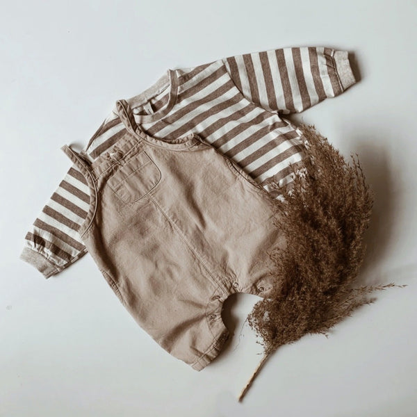 DUNGAREES - BEIGE