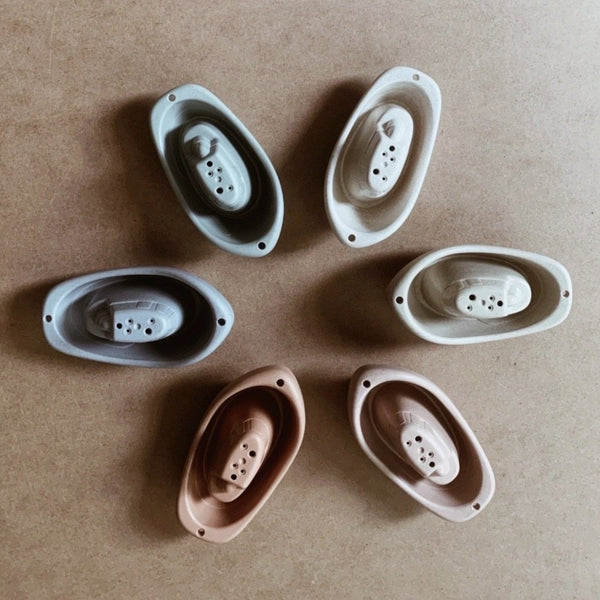 WHEAT STRAW BATH BOATS - SET OF 6