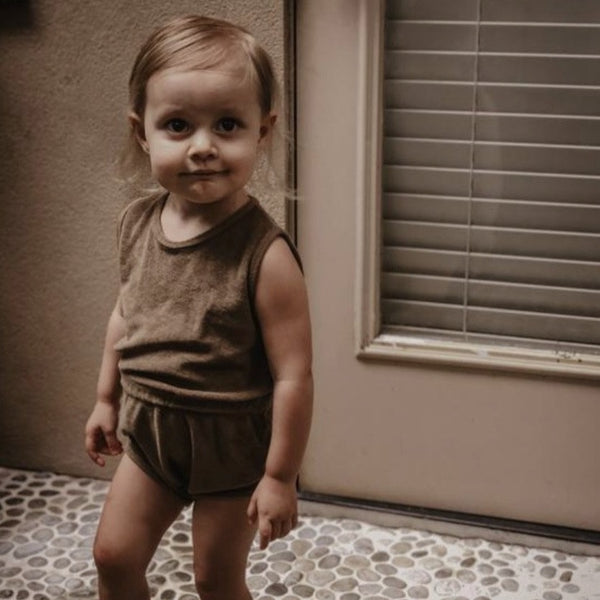 THE VINTAGE ROMPER - WALNUT