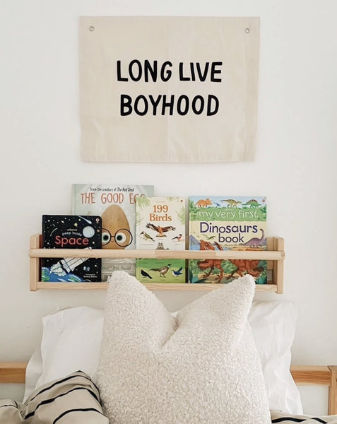 LONG LIVE BOYHOOD BANNER - NATURAL