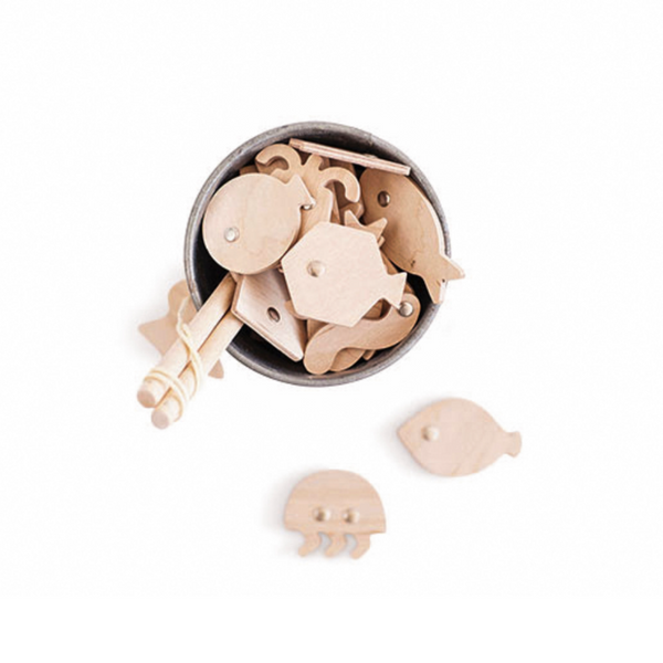 WOODEN FISHING GAME - NATURAL