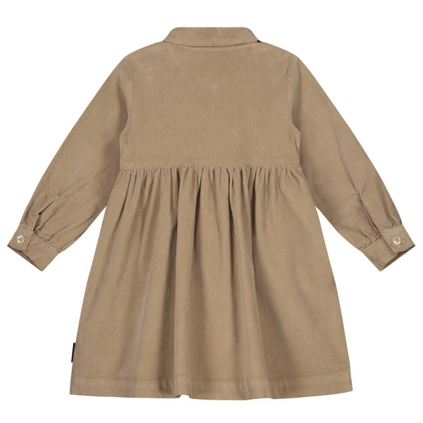 BROOKE CORDUROY DRESS - KHAKI