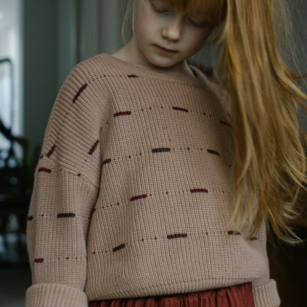 DAWN OVERSIZED KNITTED SWEATER - PECAN