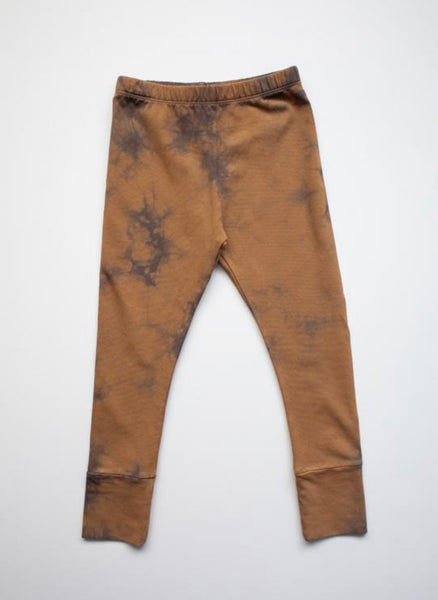TIE DYE LEGGINGS - RUST