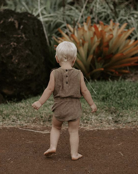 THE VINTAGE ROMPER - WALNUT