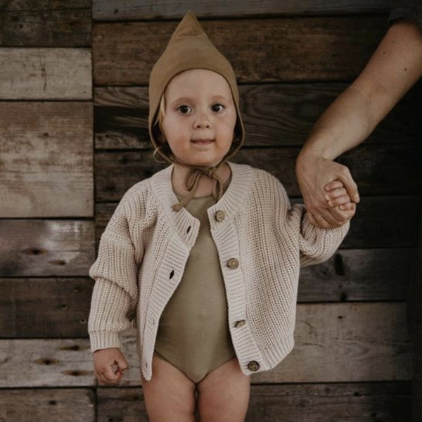 THE CHUNKY CARDIGAN - OATMEAL