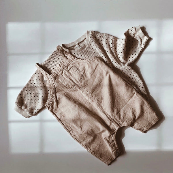 DUNGAREES - BEIGE