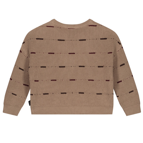 DAWN OVERSIZED KNITTED SWEATER - PECAN