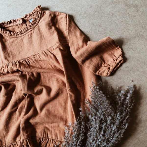 LOIS OVERSIZED DRESS - CLAY