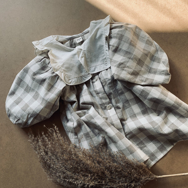 THE GINGHAM DRESS - MOCHA