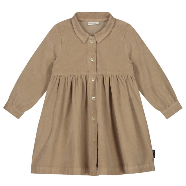 BROOKE CORDUROY DRESS - KHAKI