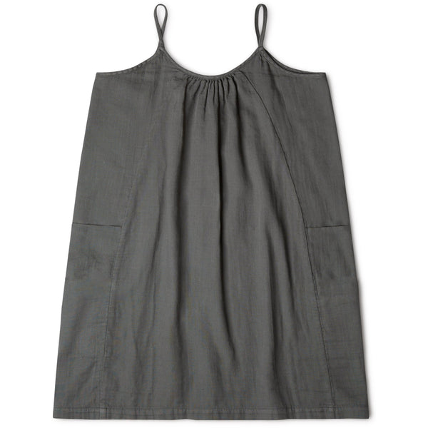 Matona uk organic cotton blue grey sustainable conscious oversized dress