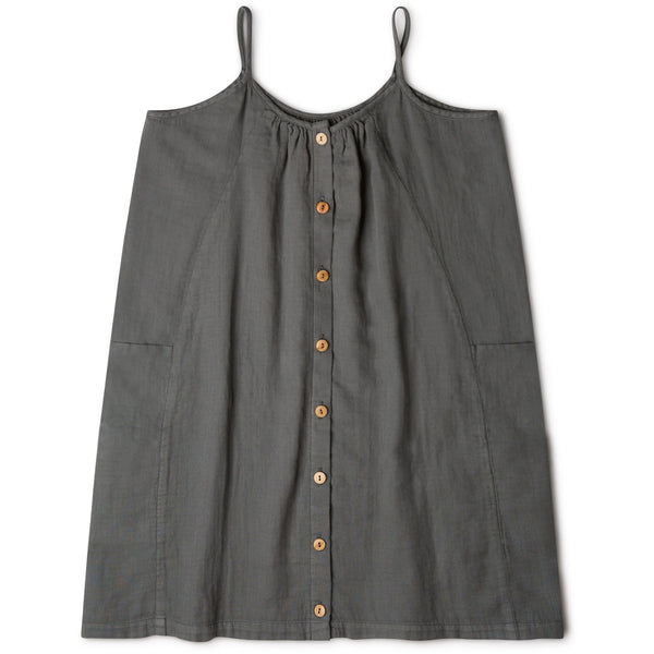 Matona uk organic cotton blue grey sustainable conscious oversized dress