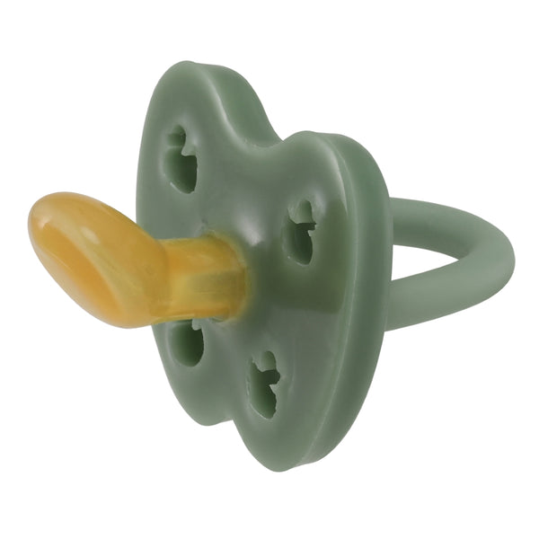 Hevea dummy pacifier uk green natural rubber orthodontic teat teat