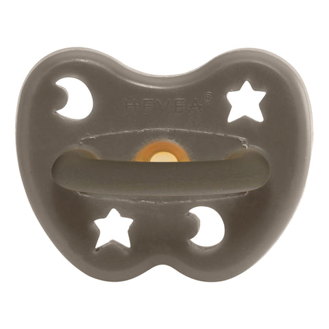 Hevea dummy pacifier uk grey natural rubber plastic free