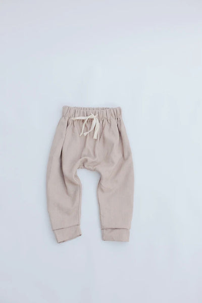 Kind and nature uk tan linen trousers coords sustainable conscious unisex