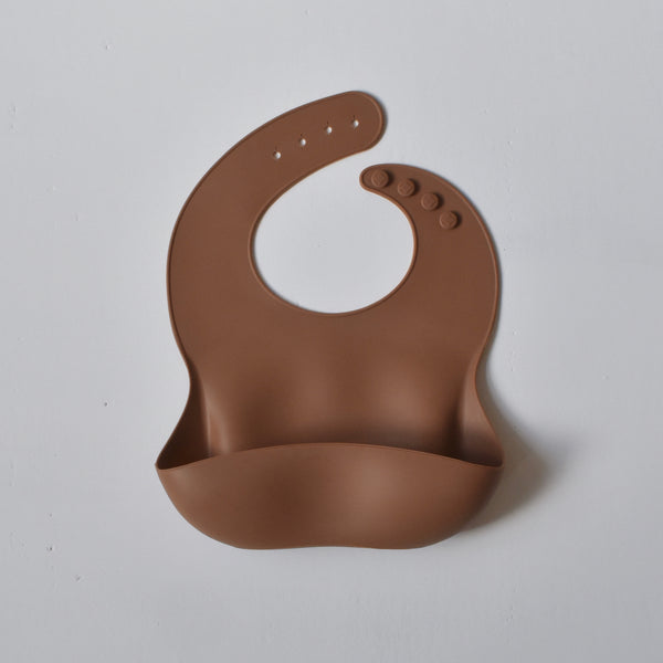 silicone baby bib brown uk sustainable conscious plastic free dove and dovelet