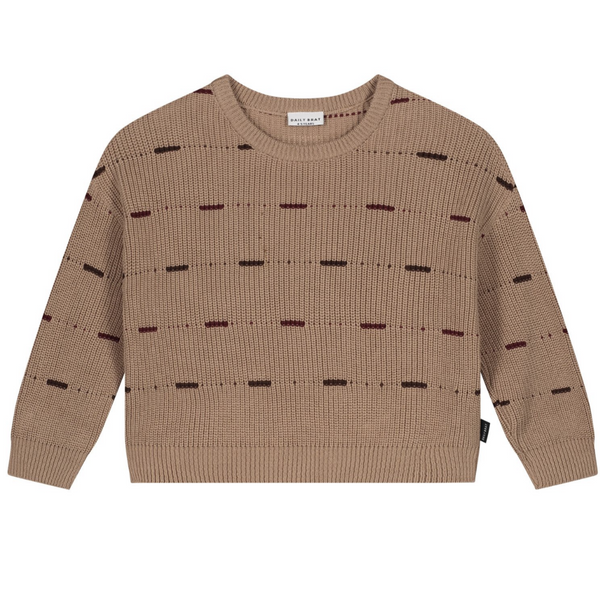 DAWN OVERSIZED KNITTED SWEATER - PECAN