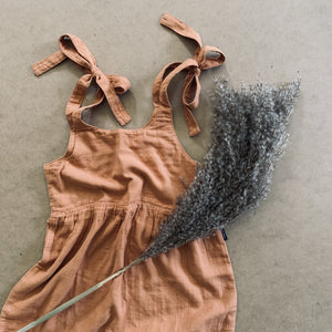 LUCY JUMPSUIT - CLAY - CONSCIOUS KIDSWEAR BRAND DAILY BRAT WE ROAM WILD LUCY JUMPSUIT - CLAY - CONSCIOUS KIDSWEAR BRAND DAILY BRAT WE ROAM WILD