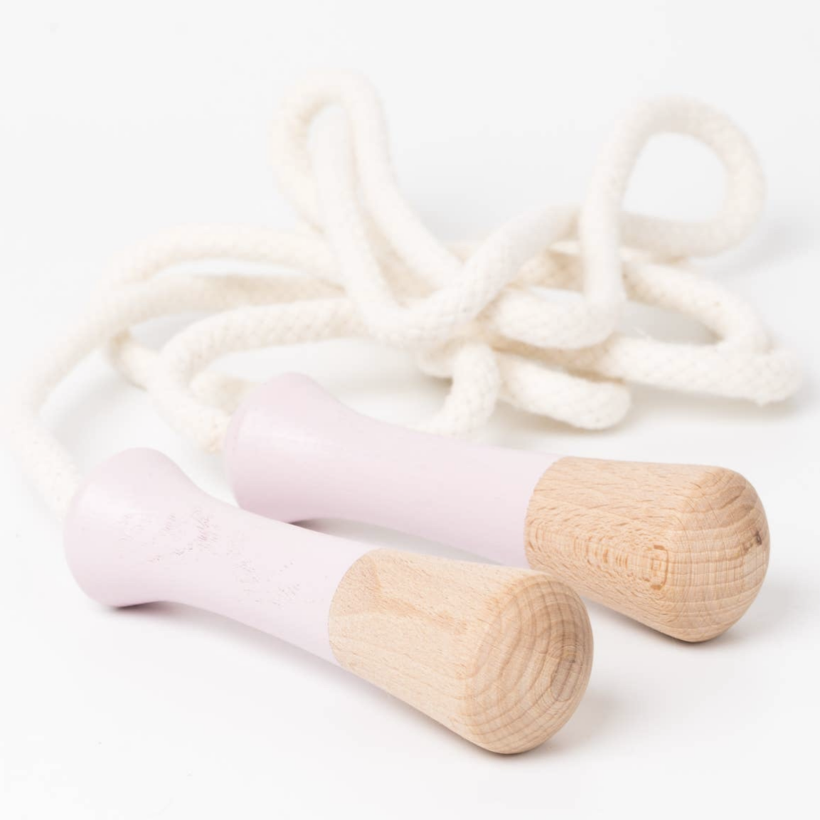 WOODEN SKIPPING ROPE - BLUSH