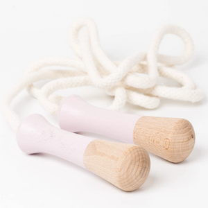 WOODEN SKIPPING ROPE - BLUSH